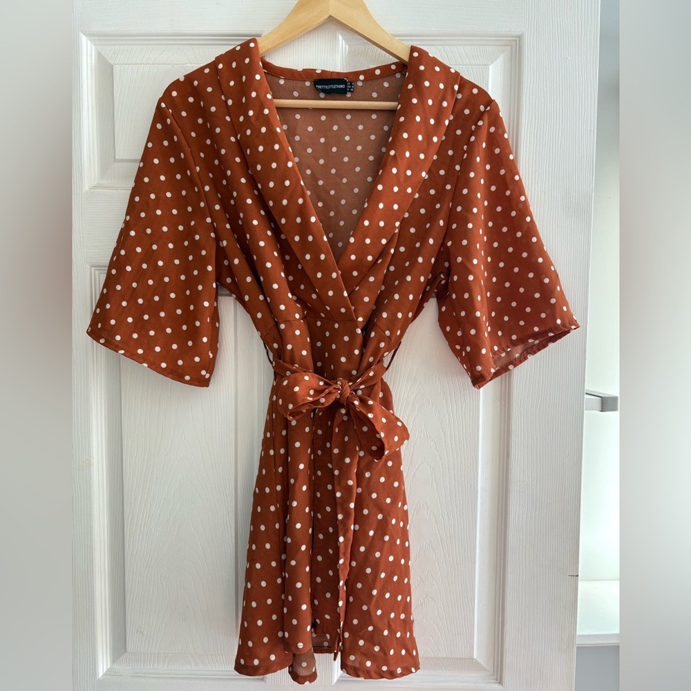 PrettyLittleThing Polka Dot Mini Dress